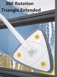 New Extended Triangle Mop 360 Twist Squeeze Wringing