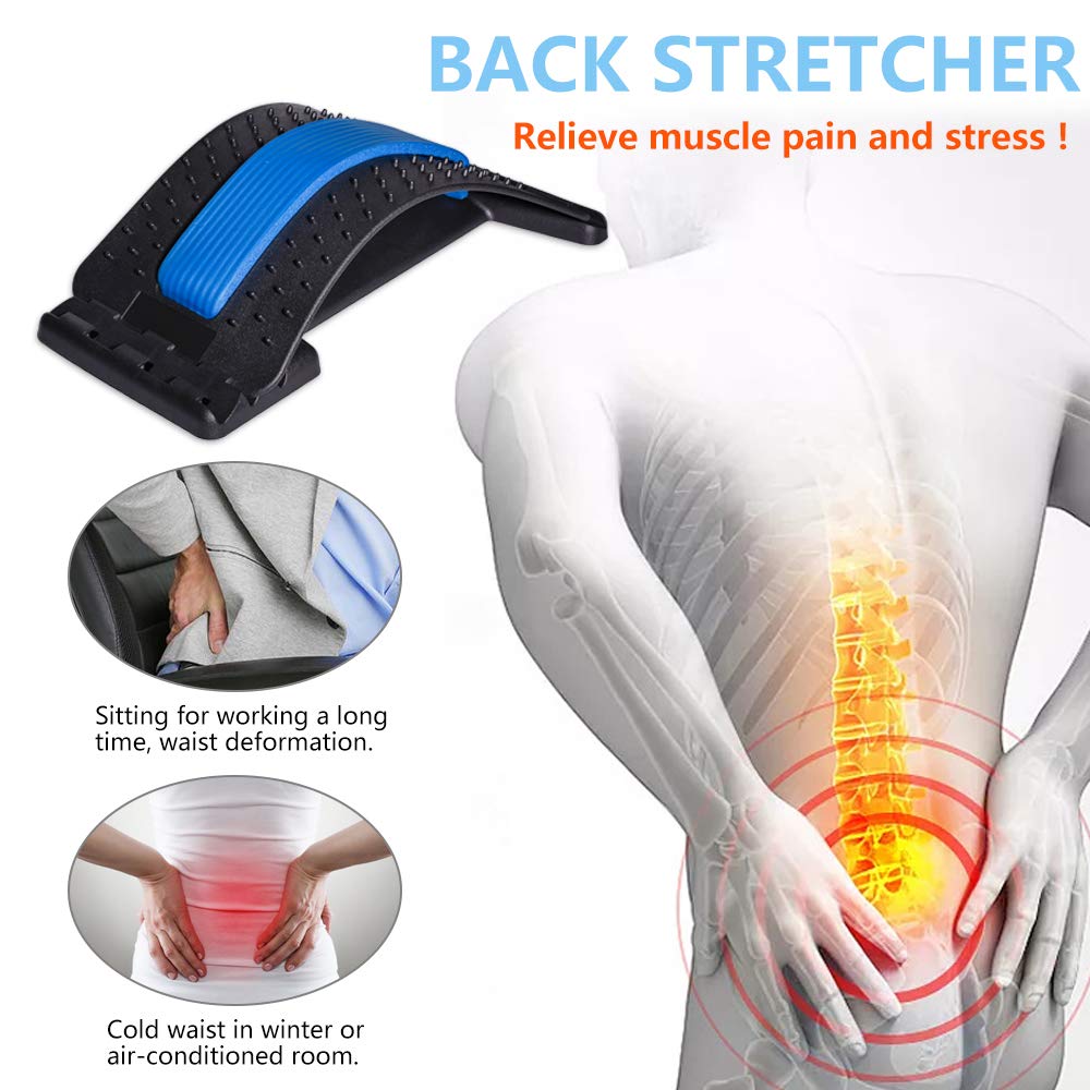 Back Stretcher Pain Relief Multi-level Back Device Massager