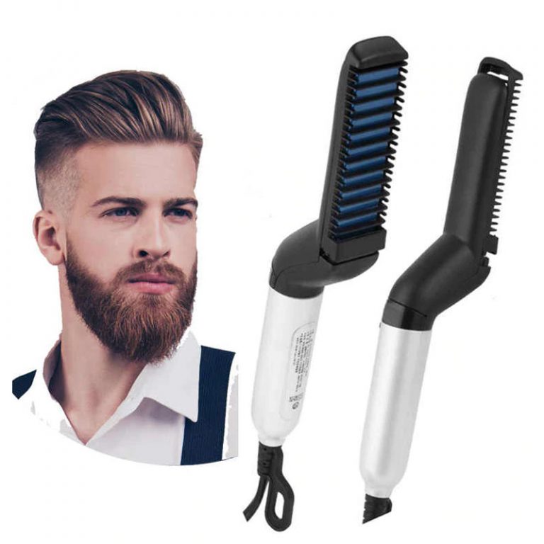 Beard Straightener Comb, Multifunctional Hair Comb Curling